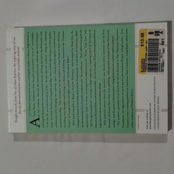The Freedom Writers Diary Book By Erin Gruwell - Picture 2 of 5